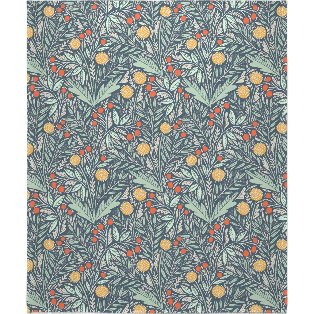 Astrid Blanket, Plush Fleece, 50x60, Multicolor