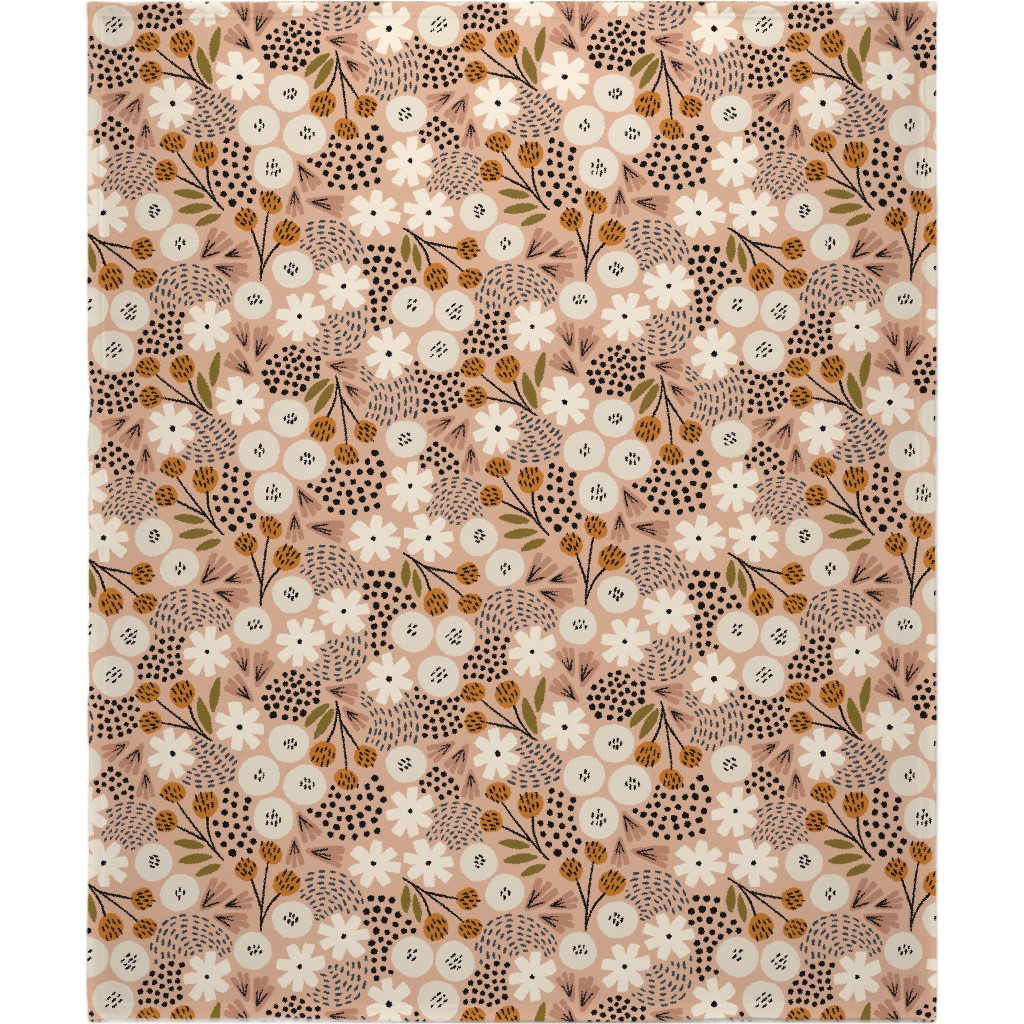 Phyllis - Pink Blanket, Plush Fleece, 50x60, Pink