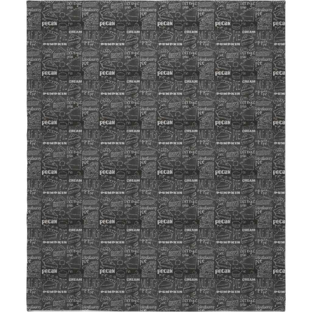 Today's Chalkboard Special! Blanket, Plush Fleece, 50x60, Gray, Gray