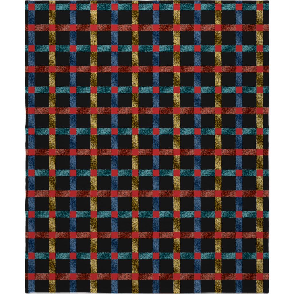 Pnw Rainier Plaid Blanket, Plush Fleece, 50x60, Multicolor