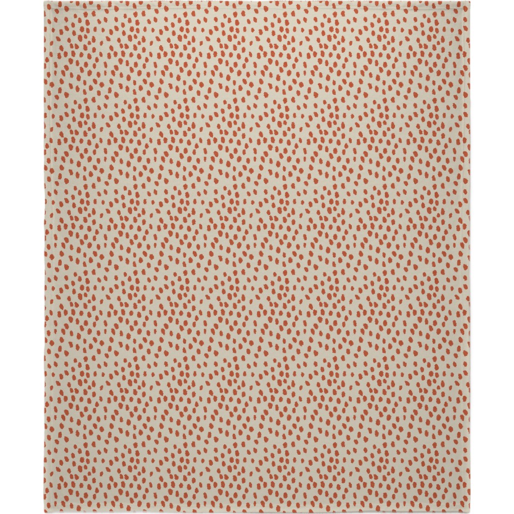 Printemps - Spice Blanket, Plush Fleece, 50x60, Orange