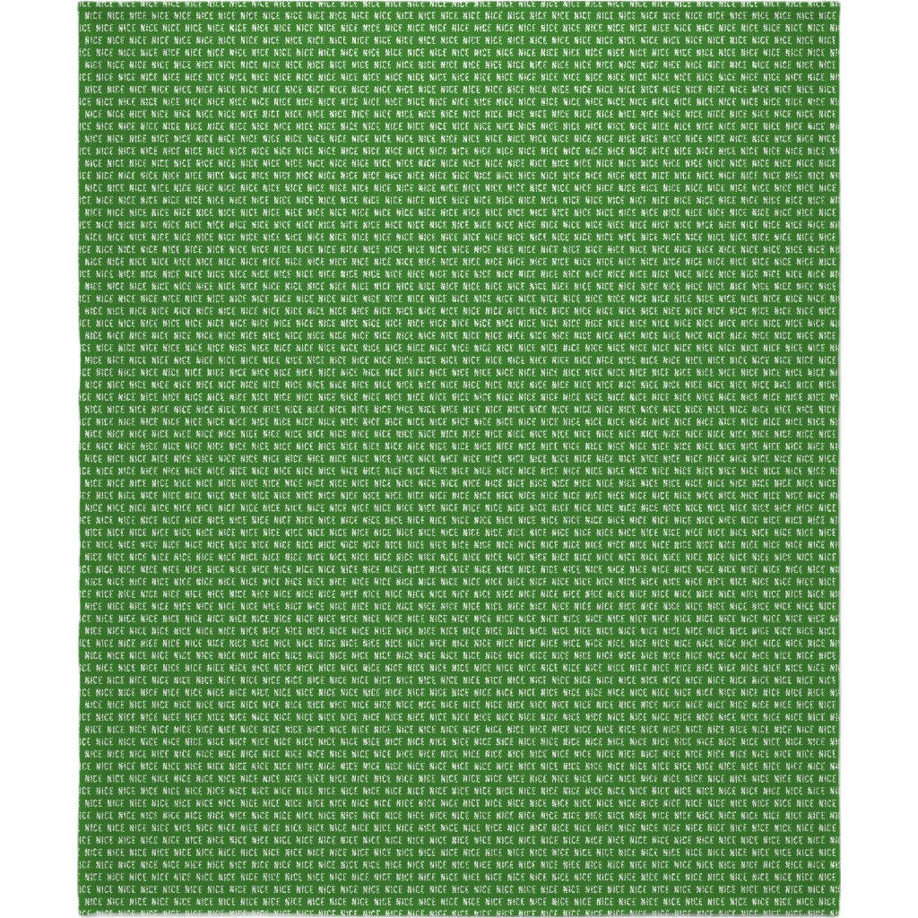 Nice - Green Blanket, Plush Fleece, 50x60, Green