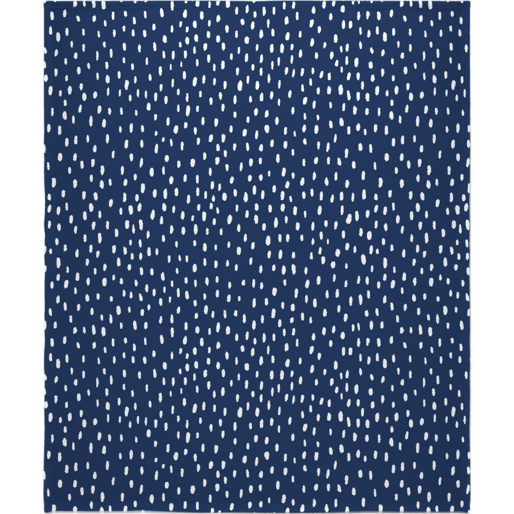 Confetti Dot - Night Blanket, Plush Fleece, 50x60, Blue, True Blue