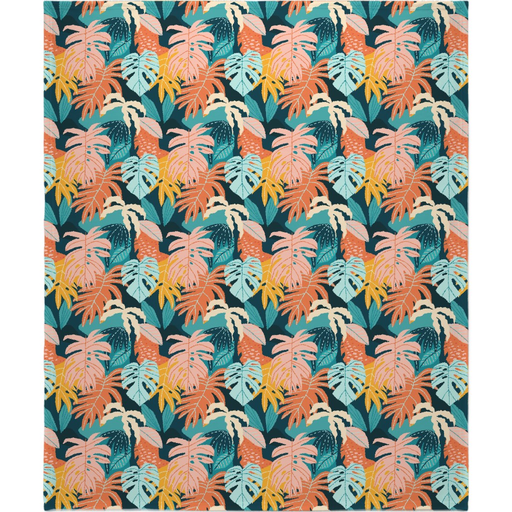 Colors of the Jungle - Multi Blanket, Plush Fleece, 50x60, Multicolor