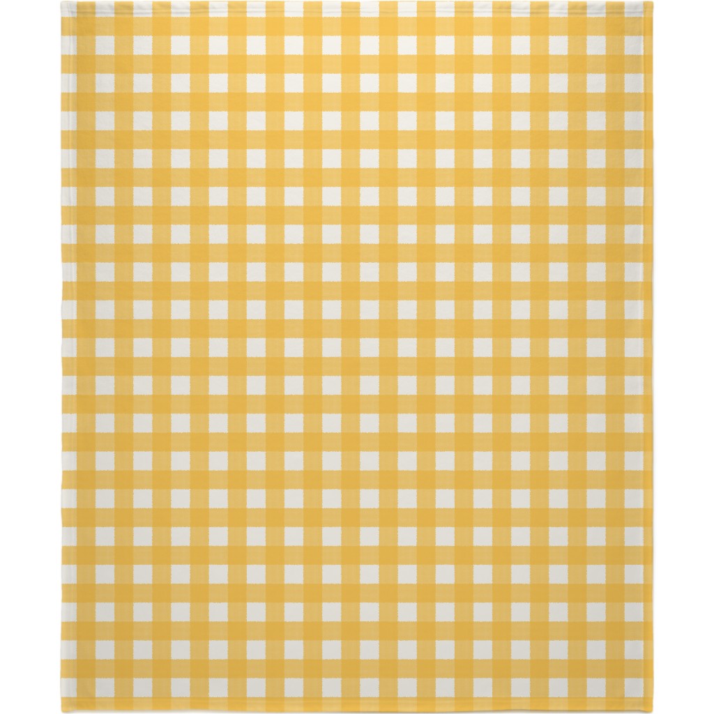 Cross Hatch Plaid Blanket, Sherpa, 50x60, Orange, Mango