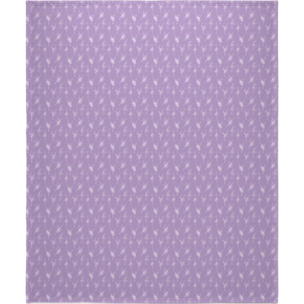 Ballerinas Blanket, Sherpa, 50x60, Purple, Lilac