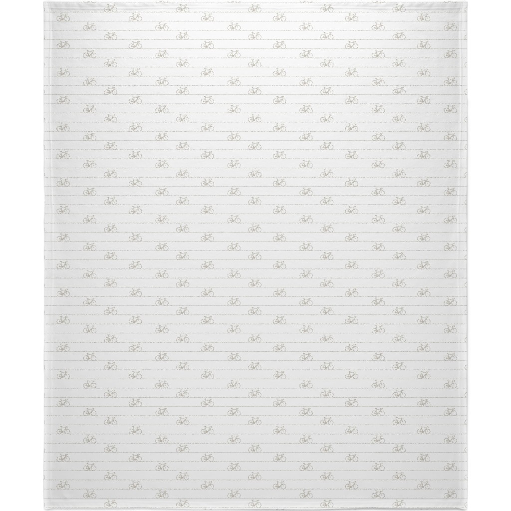 Biking Blanket, Sherpa, 50x60, White, Pebble