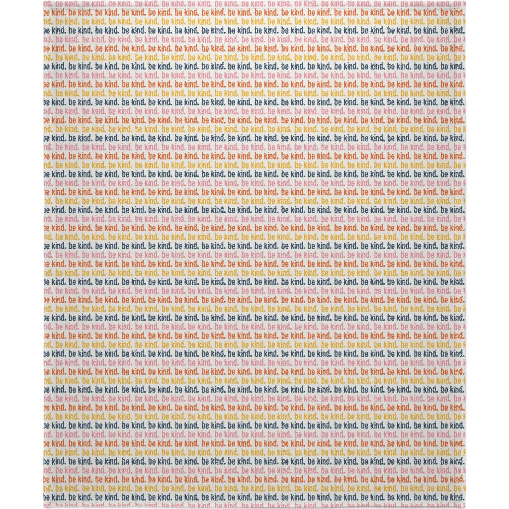 Be Kind - Multi Blanket, Sherpa, 50x60, Multicolor