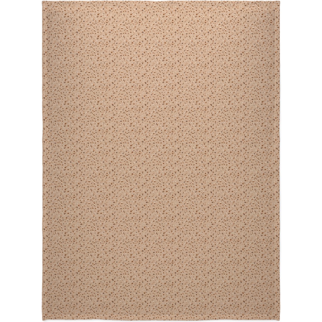 Terrazzo - Brown Blanket, Fleece, 60x80, Brown