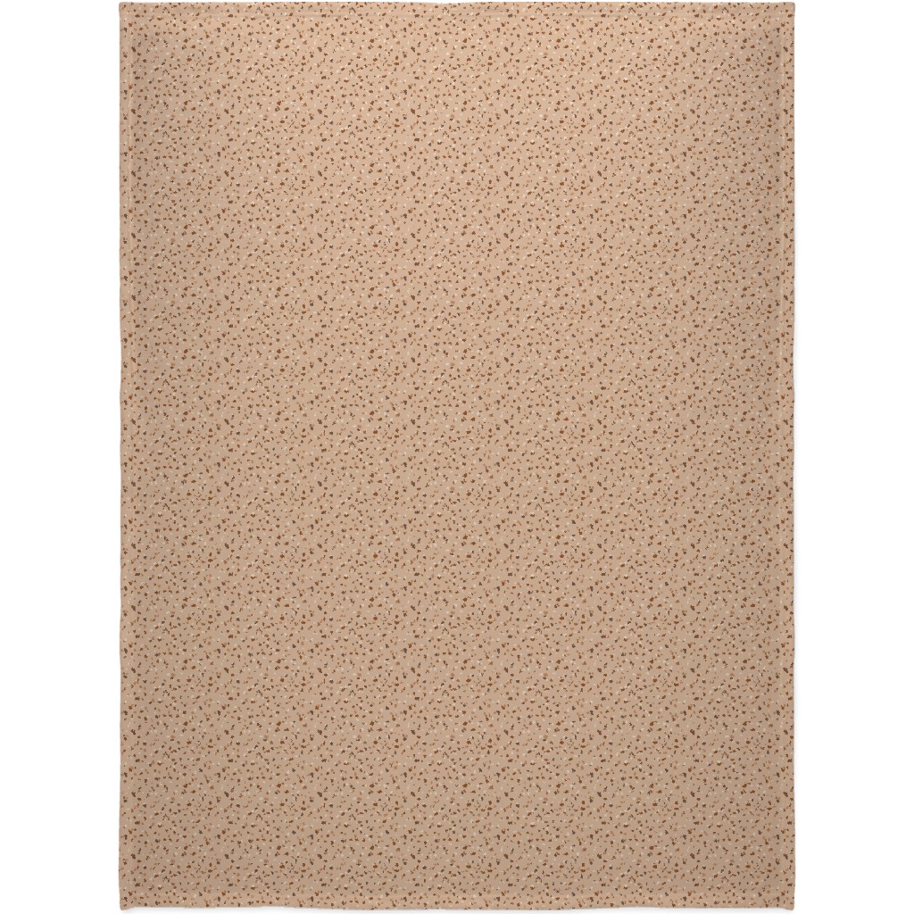 Terrazzo - Brown Blanket, Fleece, 60x80, Brown, Brown