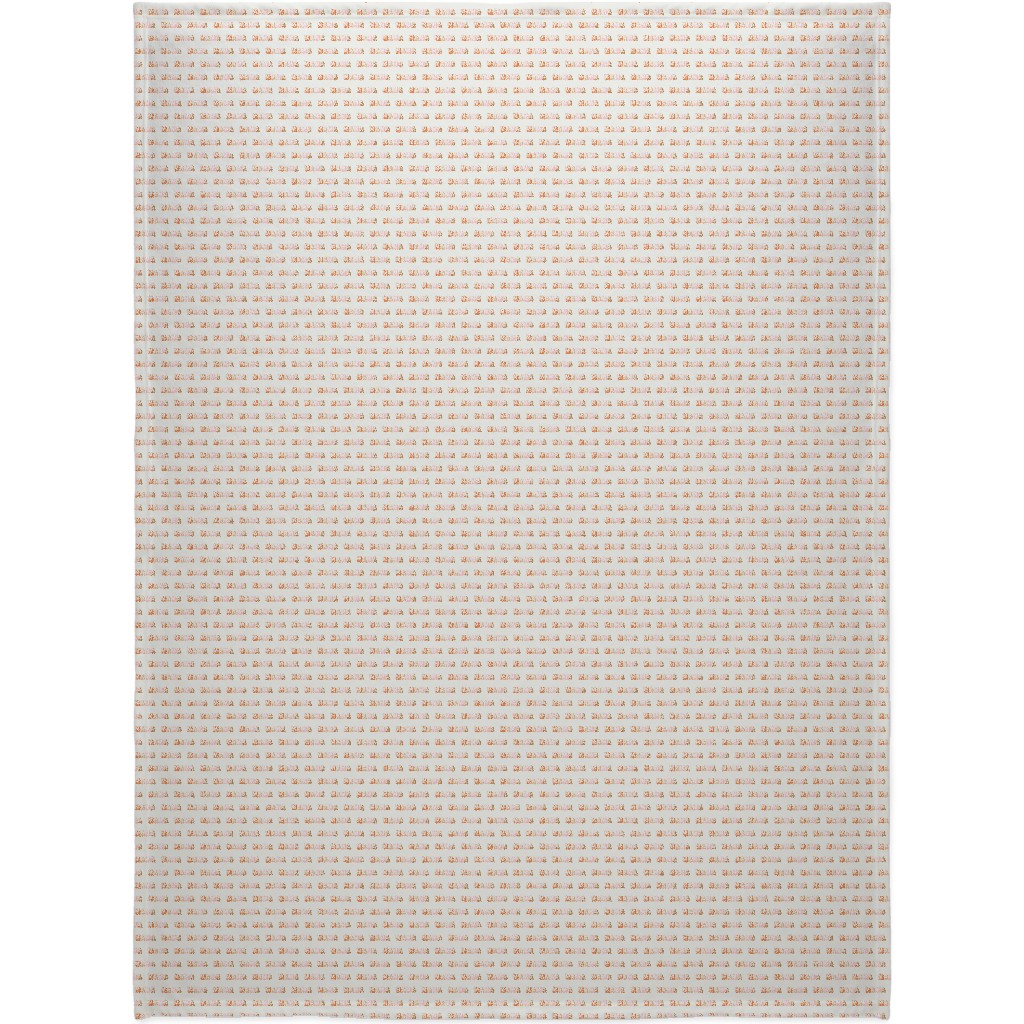 Mama Typography - Neutral Blanket, Fleece, 60x80, Beige, Pearl