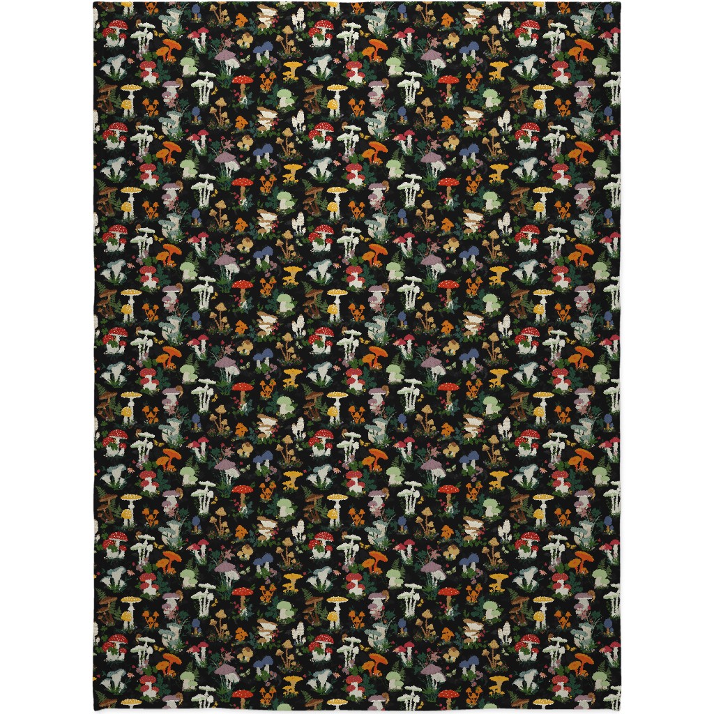 Mushroom Garden - Multi Blanket, Fleece, 60x80, Multicolor