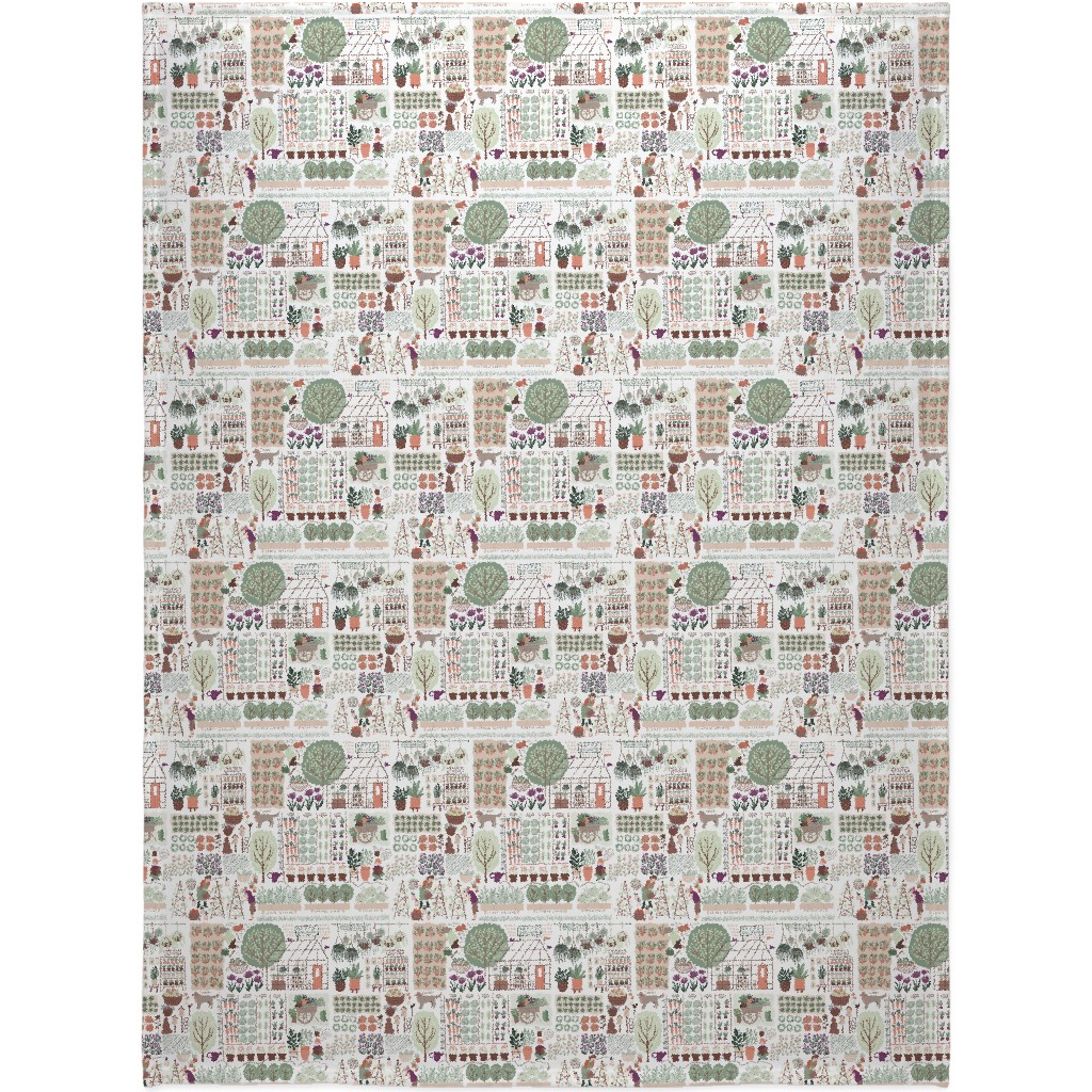 My Favorite Greenhouse - Multicolor Blanket, Fleece, 60x80, Multicolor