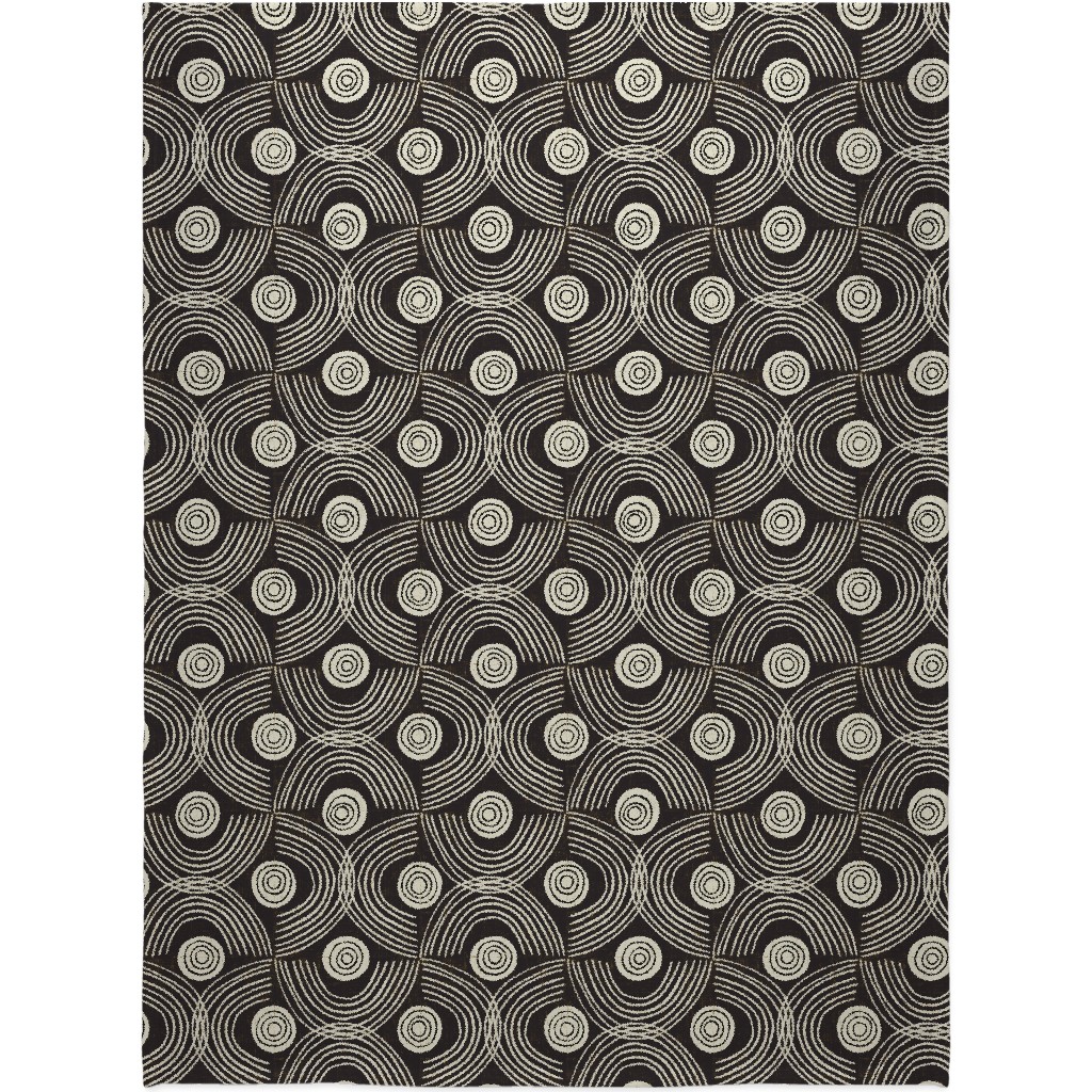 Open Ended - Black Blanket, Fleece, 60x80, Black, Black