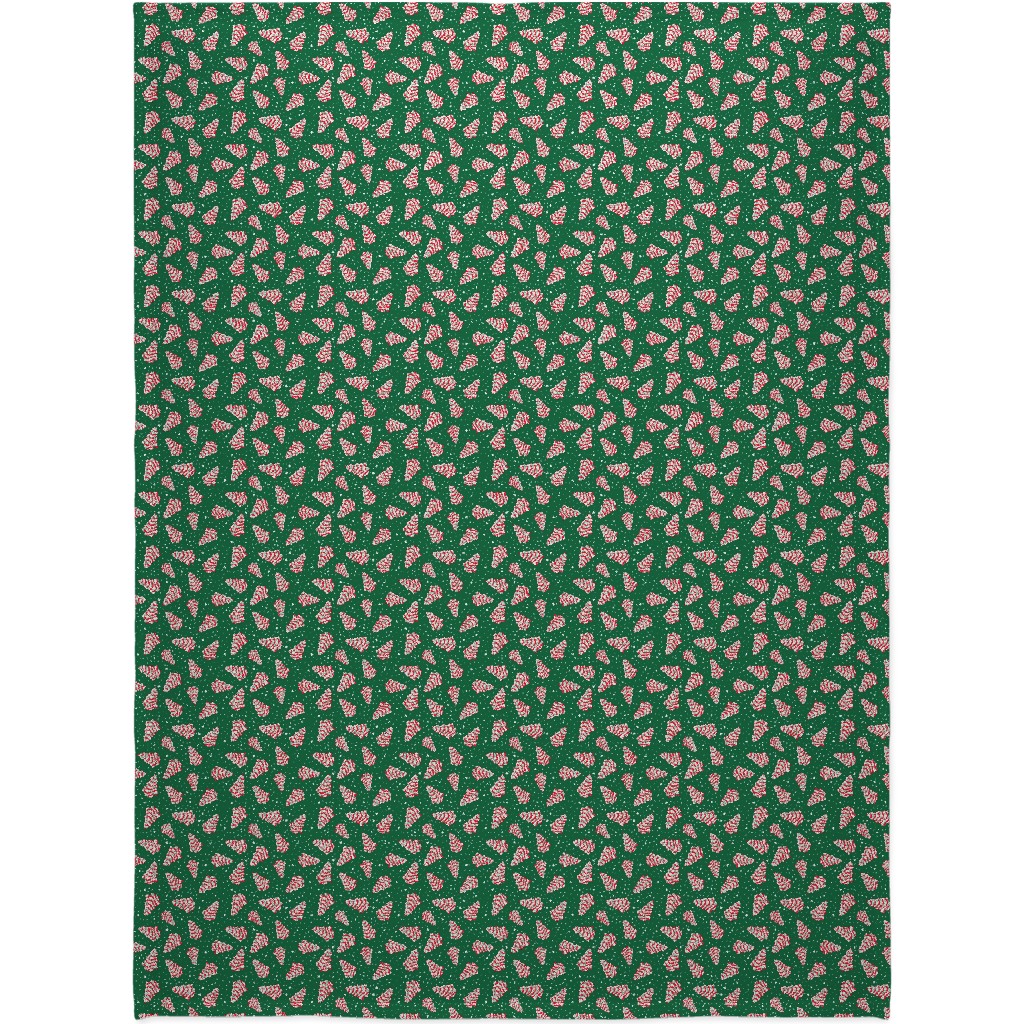 Christmas Tree Snack - Green Blanket, Fleece, 60x80, Green