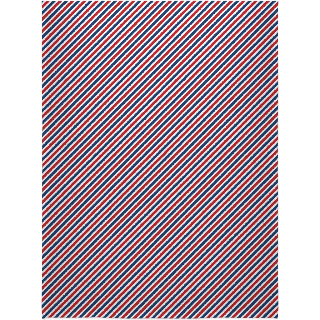 American Stripes Diagonal - Multi Blanket, Fleece, 60x80, Multicolor