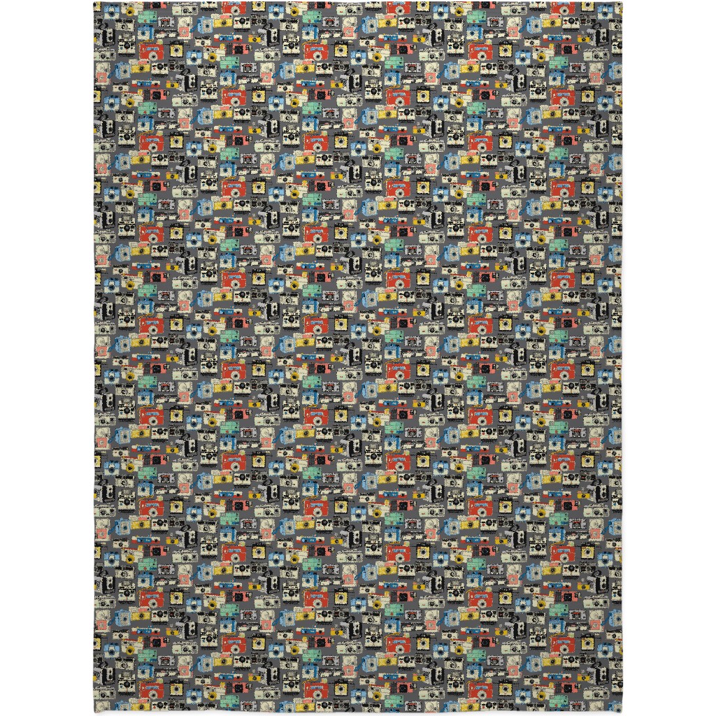 Make It Snappy Blanket, Fleece, 60x80, Multicolor, Steel