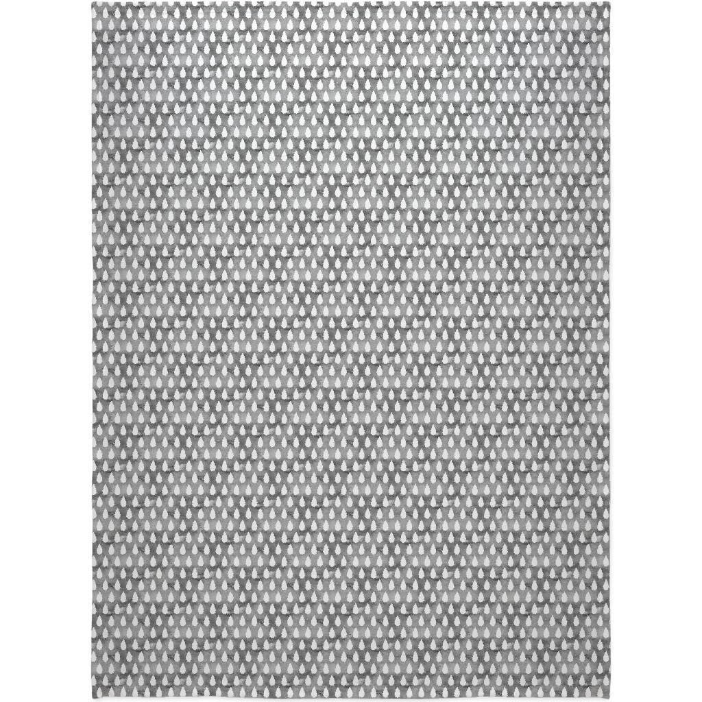 Drops Blanket, Fleece, 60x80, Gray, Steel