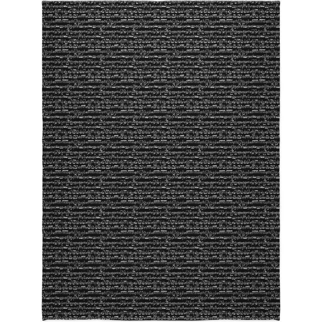 Sheet Music Blanket, Fleece, 60x80, Black, Black