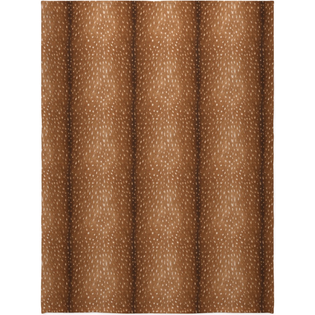 Bright Deer Hide- Brown Blanket, Fleece, 60x80, Brown, Brown