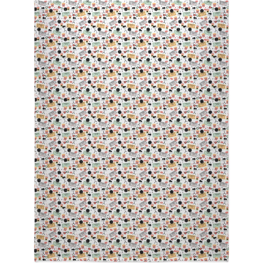 Let's Go See a Movie - Multicolor Blanket, Fleece, 60x80, Multicolor