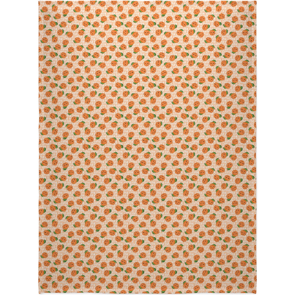 Little Cutie - Happy Oranges - Orange Blanket, Fleece, 60x80, Orange