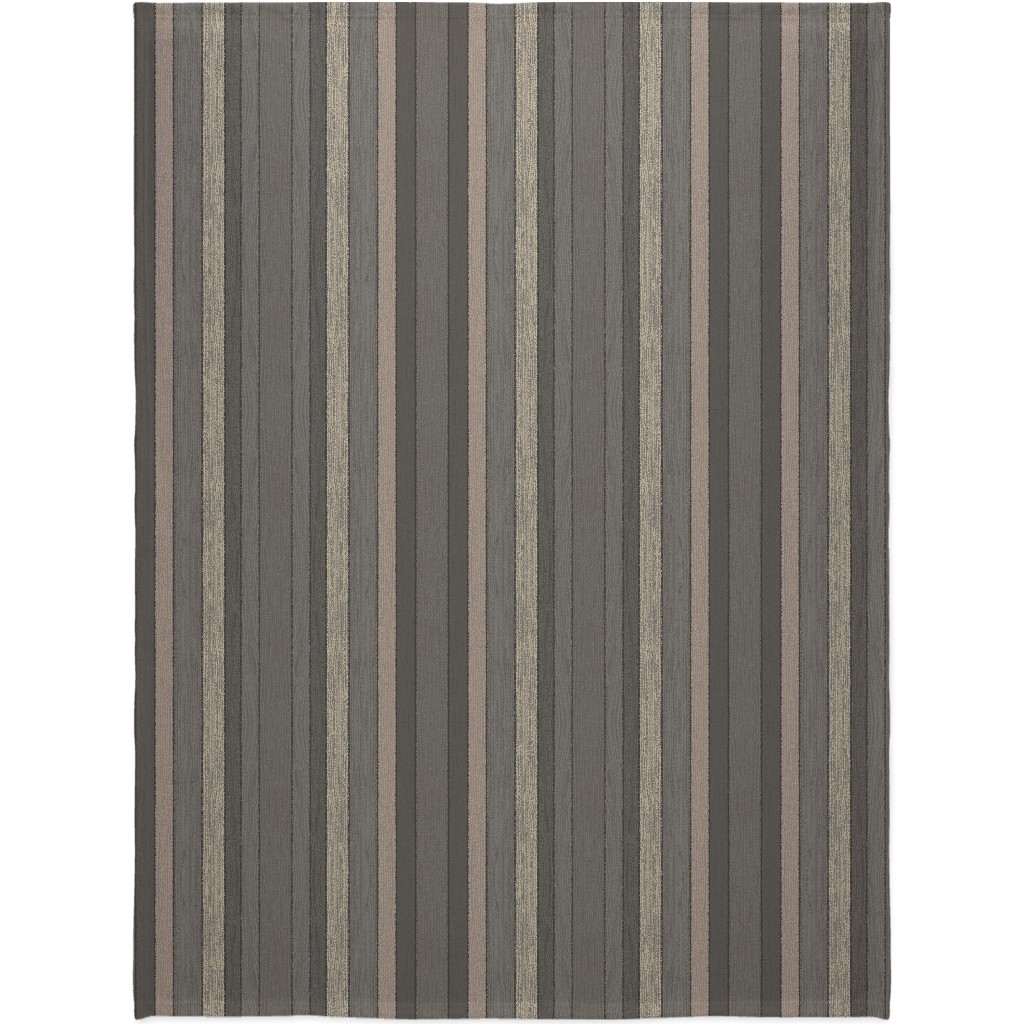 Old Wood Planks Driftwood - Brown Blanket, Fleece, 60x80, Brown, Brown