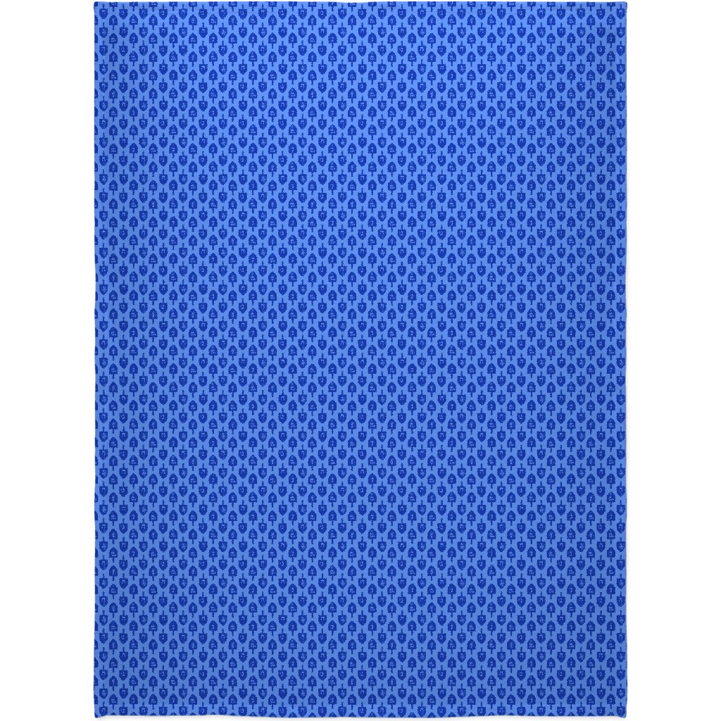 Dreidel - Blue Blanket, Fleece, 60x80, Blue