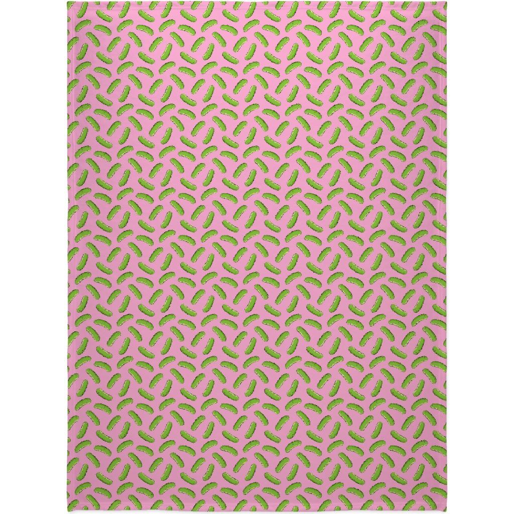 Pickles - Pink Blanket, Fleece, 60x80, Pink, Bright Pink