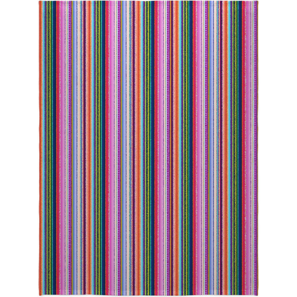 Mexican Serape - Multi Blanket, Fleece, 60x80, Multicolor