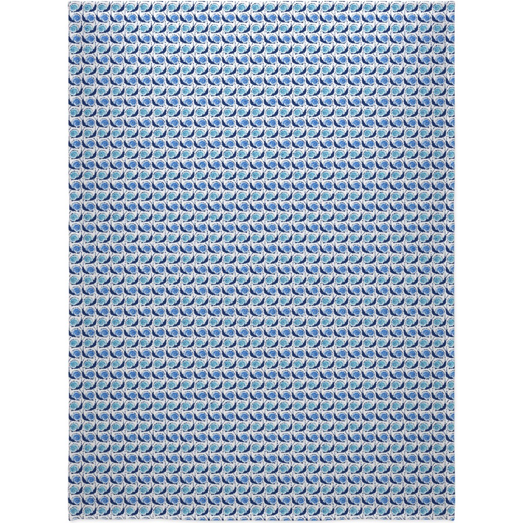Snails Blanket, Fleece, 60x80, Blue, Polar