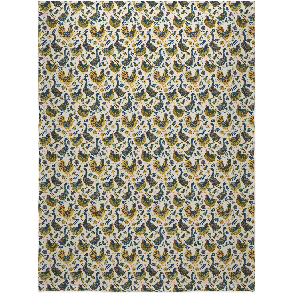 French Farm - Multi Blanket, Fleece, 60x80, Multicolor