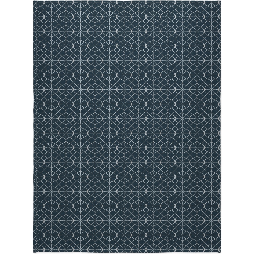 Ovalesque - Blue Blanket, Fleece, 60x80, Blue