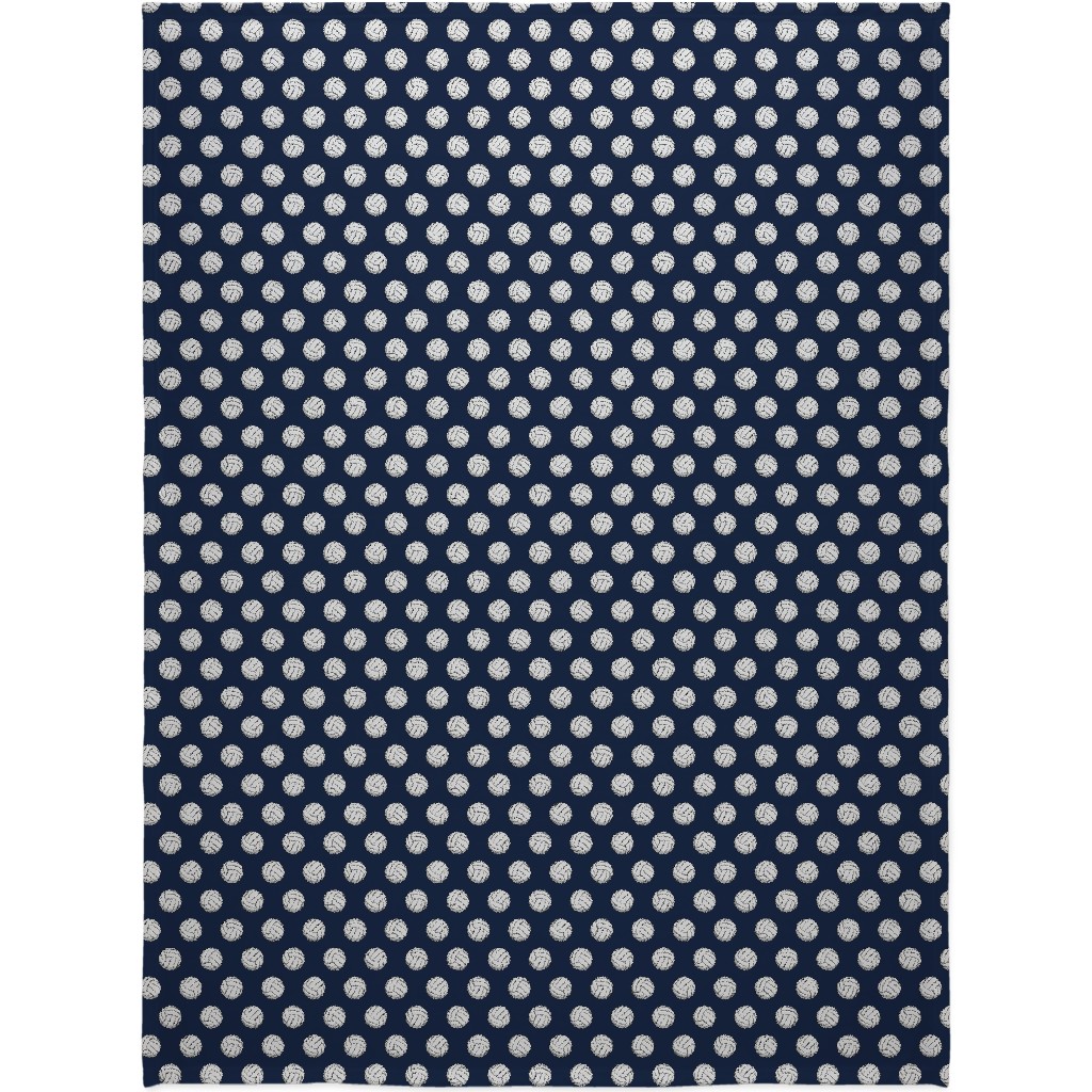 Volleyball - Blue Blanket, Fleece, 60x80, Blue