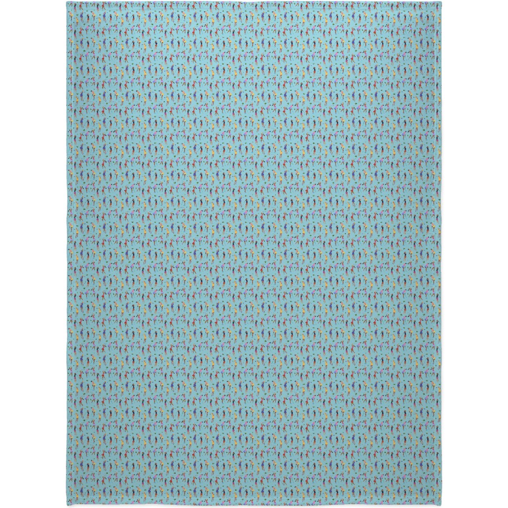 Golf Girls Blanket, Plush Fleece, 60x80, Blue