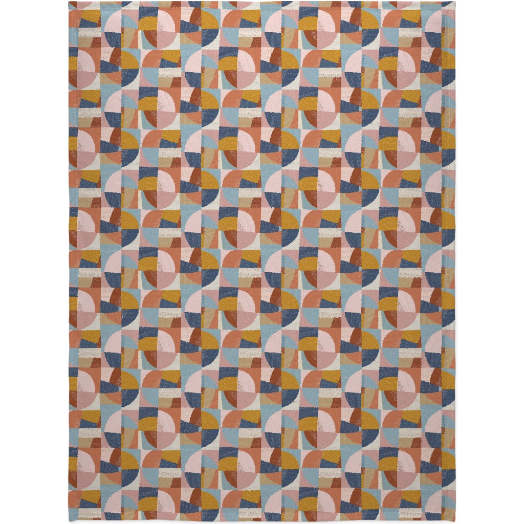 Modern Patchwork - Multi Blanket, Plush Fleece, 60x80, Multicolor