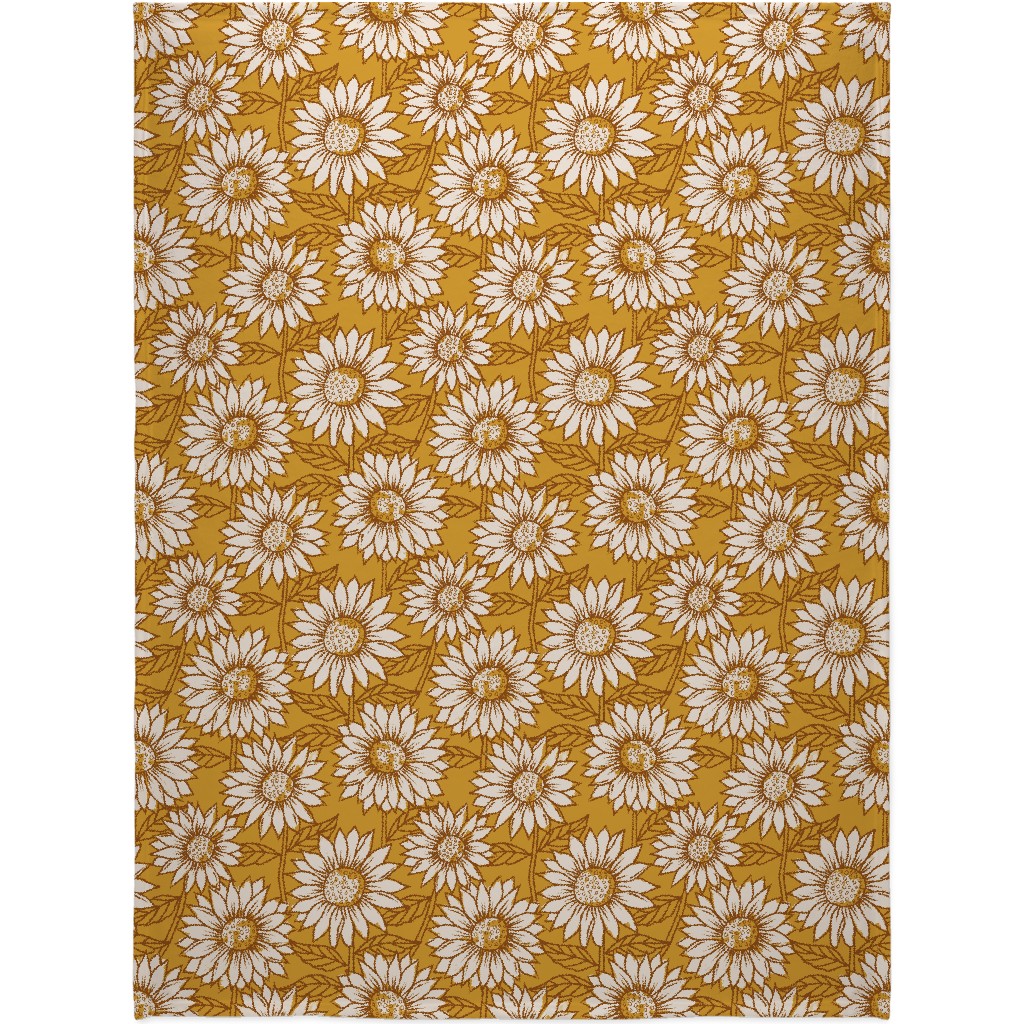Yellow Sunflower Blanket
