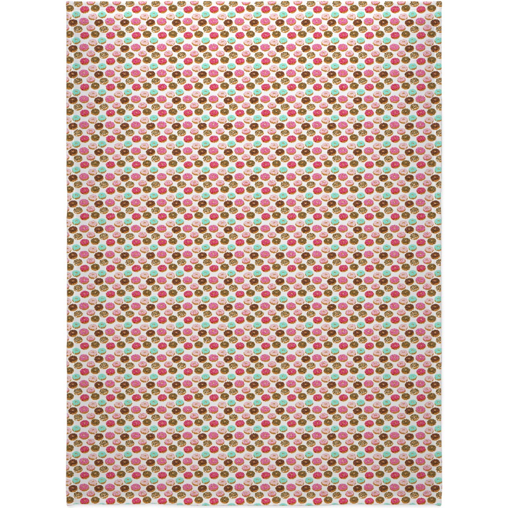 Donuts - Multicolor Blanket, Plush Fleece, 60x80, Multicolor