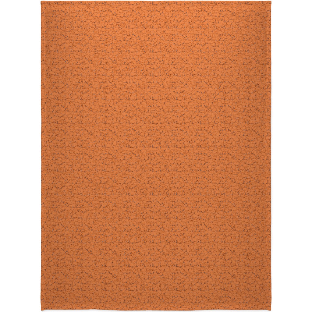 Squashed Squash Blanket, Plush Fleece, 60x80, Orange, Orange