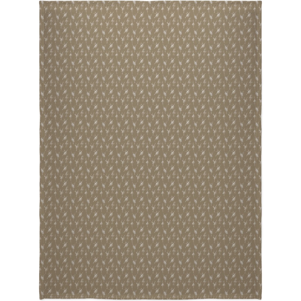 Ballerinas Blanket, Plush Fleece, 60x80, Brown, Morning Latte