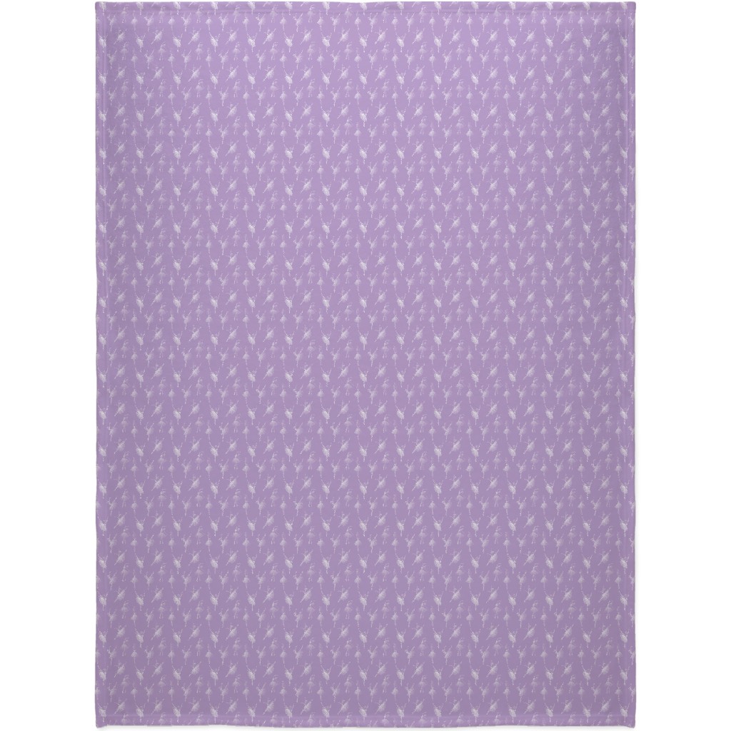Ballerinas Blanket, Plush Fleece, 60x80, Purple, Lilac