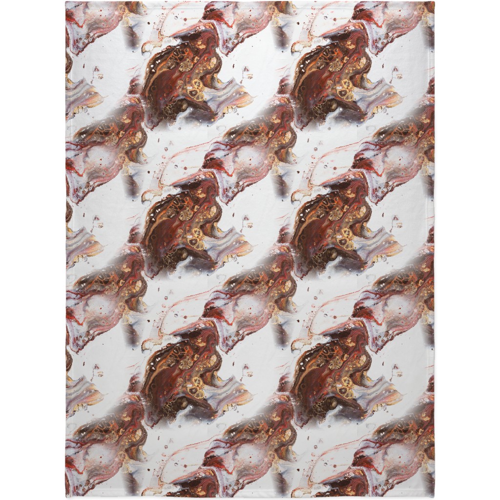 Acrylic Flow Blanket, Plush Fleece, 60x80, Brown, Pebble