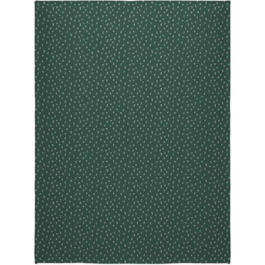 Christmas Presents on Green Blanket, Sherpa, 60x80, Green, Classic Green