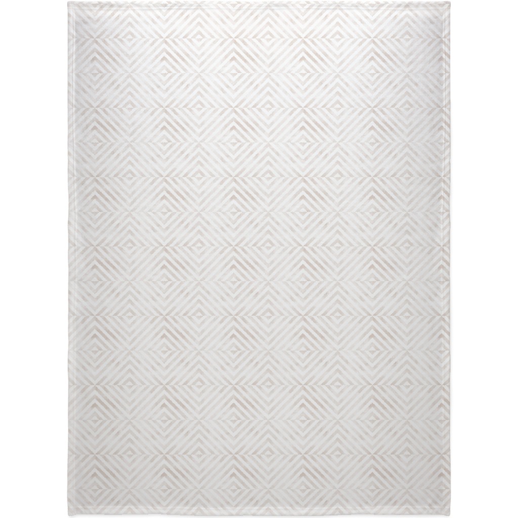Soft Pink Angles Blanket, Sherpa, 60x80, White