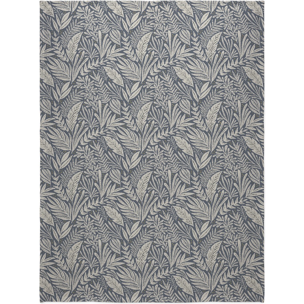 Annette Blanket, Sherpa, 60x80, Gray, Cool Gray