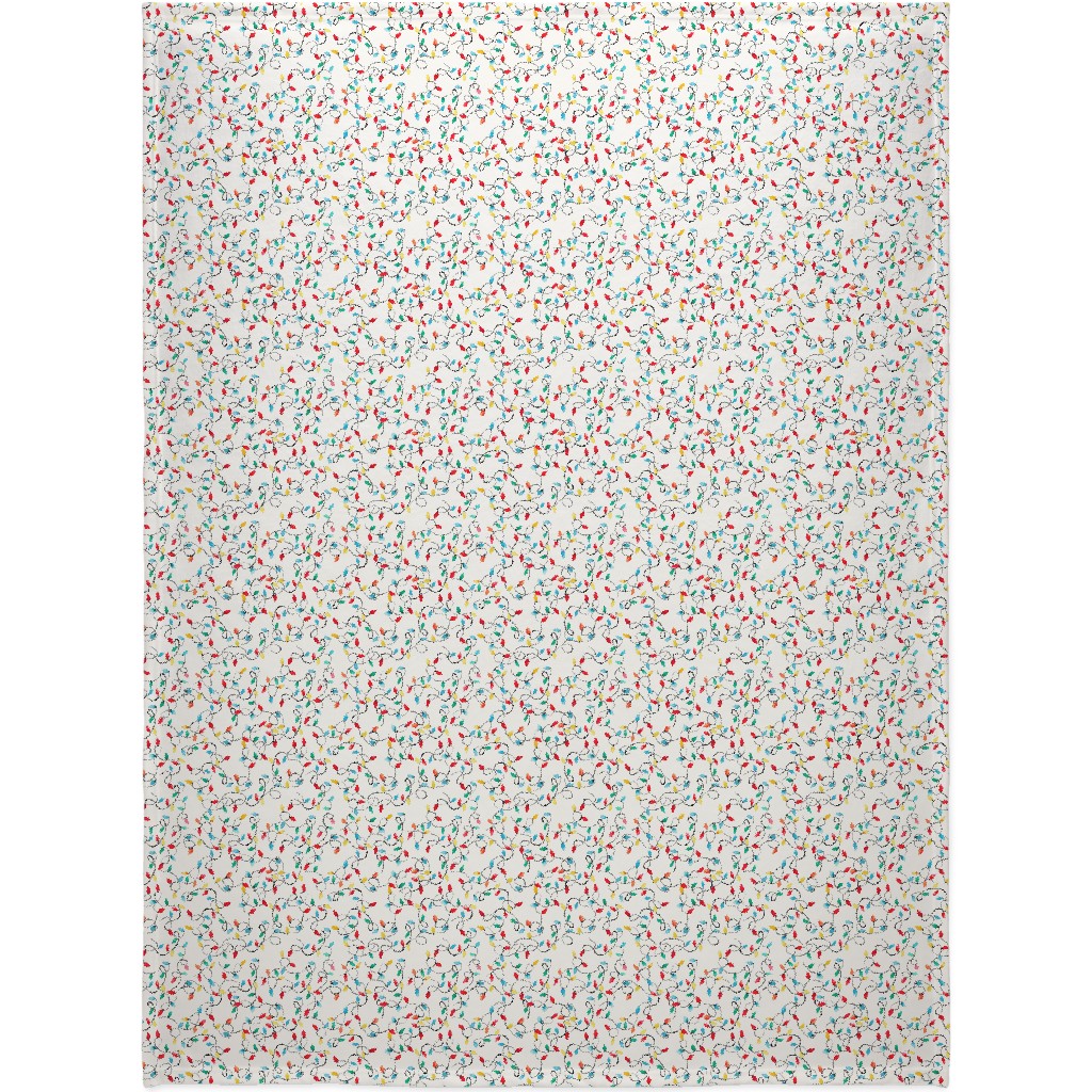 Christmas Lights Decoration - Multi Blanket, Sherpa, 60x80, Multicolor