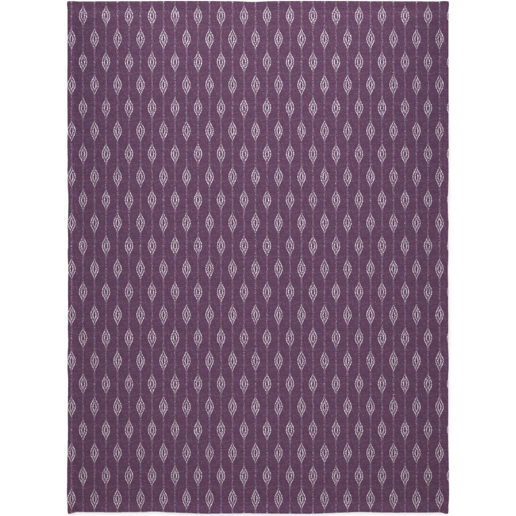 Diamant� - Eggplant Blanket, Sherpa, 60x80, Purple