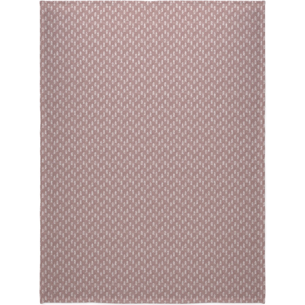 Arrows on Fading Rose Blanket, Sherpa, 60x80, Pink, Bright Pink