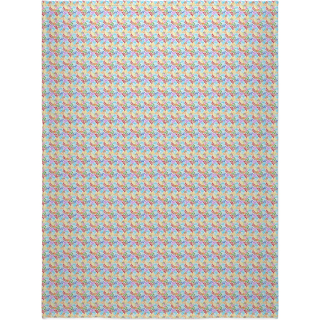 Have Pride in Who You Are Rainbows and Hearts Blanket, Sherpa, 60x80, Multicolor