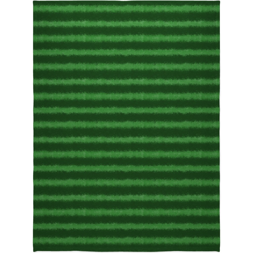 Watermelon Skin - Green Blanket, Sherpa, 60x80, Green